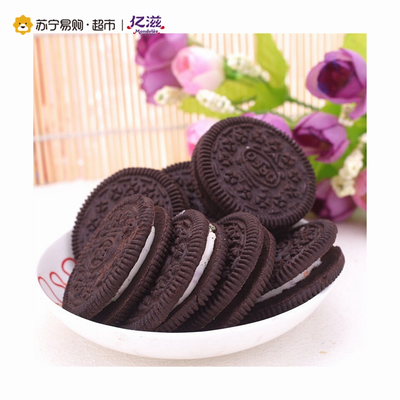 奥利奥 夹心饼干(生日蛋糕味)318g/盒(家庭装)高清大图