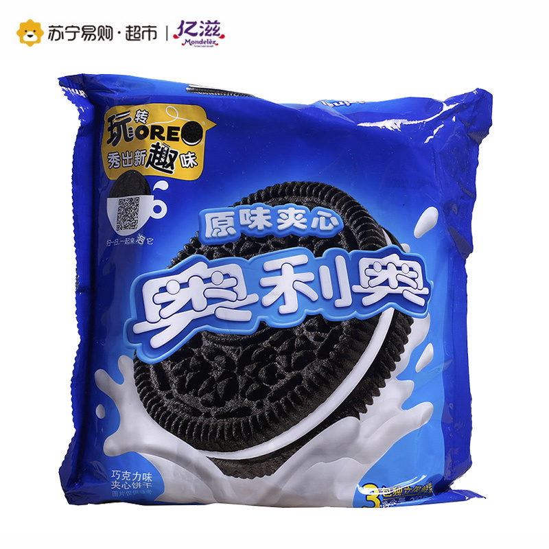 奥利奥 巧克力味夹心饼干(原味夹心)390g/袋