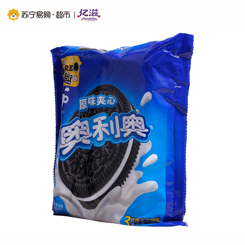 奥利奥 巧克力味夹心饼干(原味夹心)390g/袋
