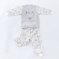 聪明谷弹力棉肩钮套6个月灰色7287