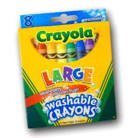 美国绘儿乐-8色可水洗大蜡笔