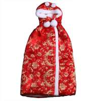 童泰送礼佳品大红喜庆缎面宝宝披风斗篷红色