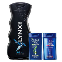 凌仕浴露契合+清扬男士活力运动薄荷/男士草本融萃(250+50+50)ml