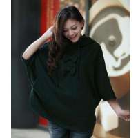 LOVESMAMA新款秋冬韩版孕妇蝴蝶结外套/斗篷96563绿色M