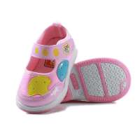 哈利宝贝秋季新款防滑软底男女童单鞋B156粉色19码/鞋垫实长145mm