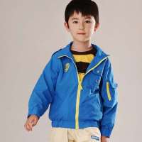 童壹库夏季复古经典锦纶男童夹克KJCD35101宝兰130