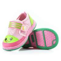 哈利宝贝夏季透气护脚防滑凉鞋可爱笑脸B185粉色15码/12.5cm