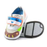 哈利宝贝春季单鞋卡通宝宝鞋B170透气网格布软底耐磨米色15码/125
