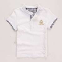 皇家宝贝男童圆领短袖T恤321120121乳白/120
