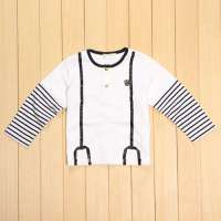 皇家宝贝 男童时尚圆领T恤311130005 白色/80