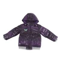 凡兜童装秋冬新款男款平织连帽铺棉外套170451146暗紫/160