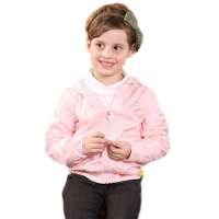 凡兜童装女款平织夹里外套18130503145粉红/150
