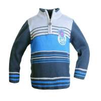 加菲猫男童半开拉链套头线衣GGME095701海军蓝120