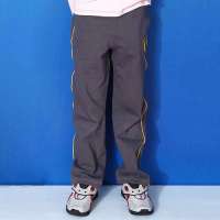 童壹库春夏变形金刚针织运动长裤XPWE015101铁灰160