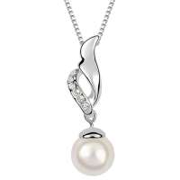 【diya】时尚OL珍珠项链--云中的天使（白色）  SX1115