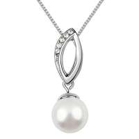 【diya】时尚OL珍珠项链--烟雨江南(白色) SX1118