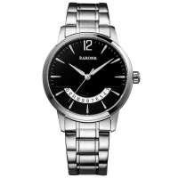 雷诺RARONE 石英表笑脸时尚男表 日历夜光防水男士商务休闲腕表0305491105