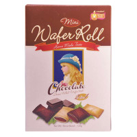 乐一百(Cocoaland) 曼仕比迷你夹心蛋卷 巧克力味 120g(马来西亚)