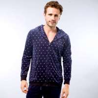 红豆居家服超柔天鹅绒男士休闲运动家居服套装藏青(185/104A)1J853