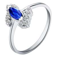 Fedora斐达罗 天然蓝宝石戒指 靓丽女款蓝宝石戒指JBLB2012