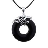 天然玛瑙项链 时尚男士玛瑙饰品DBMN008