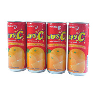 百佳 pokka 粒粒C橙肉橙汁饮料240ml*4