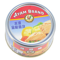 雄鸡标(Ayam Brand) 水浸金枪鱼块 185g