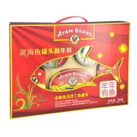 雄鸡标(Ayam Brand) 深海鱼罐头新年装 790g(马来西亚)