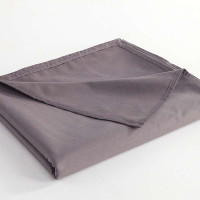 澳维诗100%纯棉60支贡缎时尚素色双人床单(250*250cm)-深灰