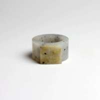 老山玉器 新疆和田玉石玉器 青花籽料扳指p0008474