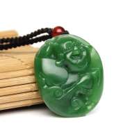 老山玉器 新疆和田玉石玉器 和田碧玉挂件吊坠佛P0013113