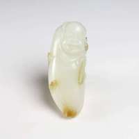 老山玉器 新疆和田玉石玉器 羊脂玉挂件吊坠福佛p0005185