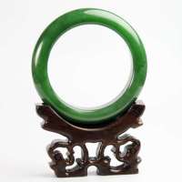 老山玉器 新疆和田玉石玉器 碧玉手镯p0003183