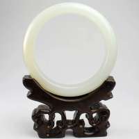 老山玉器 新疆和田玉石玉器 白玉手镯p0005046