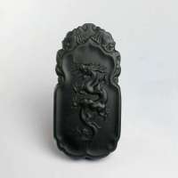 老山玉器 新疆和田玉石玉器 青玉龙牌p0006689