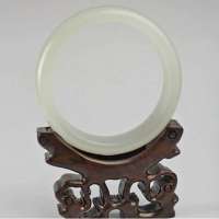 老山玉器 新疆和田玉石玉器 白玉手镯p0005058