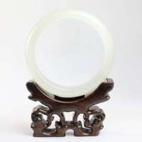 老山玉器 新疆和田玉石玉器 羊脂玉手镯P0000667