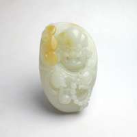 老山玉器 新疆和田玉石玉器 和田玉手把件手玩件罗汉p0007531