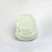 老山玉器 新疆和田玉石玉器 羊脂玉牌辟邪p0007201