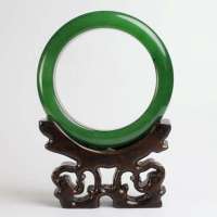 老山玉器 新疆和田玉石玉器 碧玉手镯p0009707