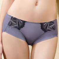 雅歌莉随心飞翔系列女士中低腰平角内裤蓝黑(M)LC2101