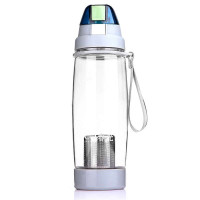 春光幻影塑料杯泡茶师590ML蓝色CG-8706底部打开装茶叶