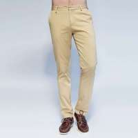 唐狮 男式 男多色修身小脚休闲长裤613112093412(卡其色30)