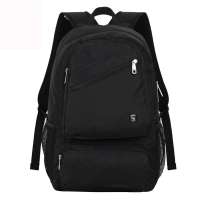 爱华仕oiwas商务差旅时尚男女双肩背包 防水高档旅行包电脑背包4105黑色