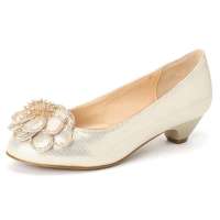 卡文/cover春季新款羊皮甜美休闲中跟女单鞋CS35116  杏色36