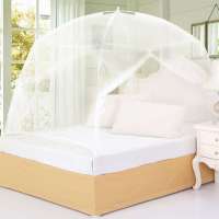 迎馨家纺蒙古包蚊帐白色适用单人1米床
