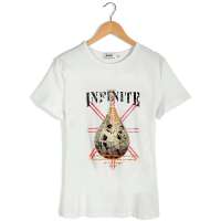 VaLS 男装复古拳击沙袋个性印花圆领短袖T恤010300043(白色/M)