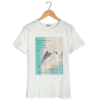 VaLS 男装时尚清新纸飞机印花圆领短袖T恤010300021(白色/XXL)