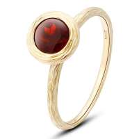 OL珠宝14K分色金石榴石女戒 泡泡爱 RG25549