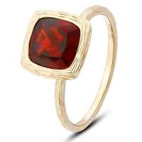 OL珠宝14K分色金石榴石女戒 简约 RG25559